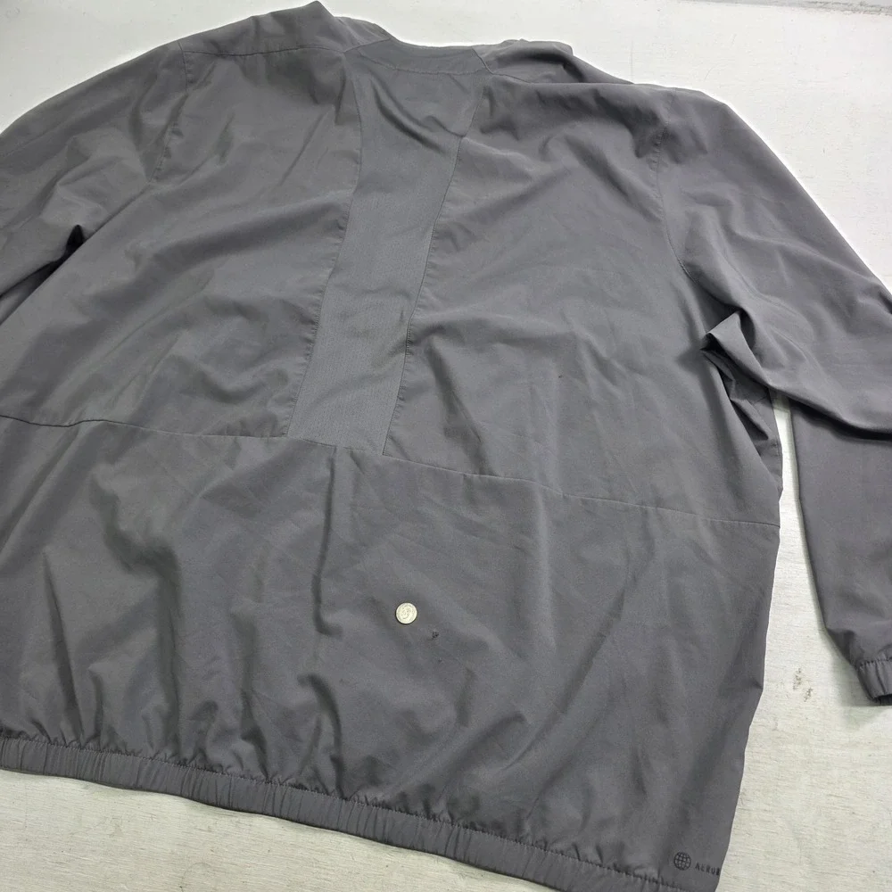 Adidas Bogue Chitto Football Pullover‎ Windbreaker Mens 4XL Gray Half Zip Jacket